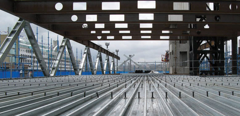 Commercial Project Using the Lysaght Bondek structural deck