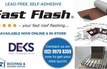 Fast Flash, the Lead-free, Self-adhesive roof flashing