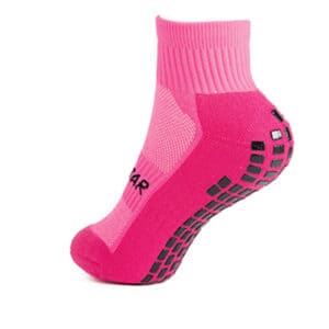 GRIP STAR Pink Crew Sock - Seriously Grippy Socks