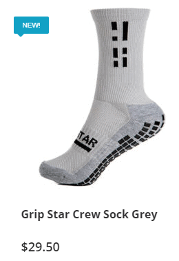 Buy Grey Grip Star - non slip Socks