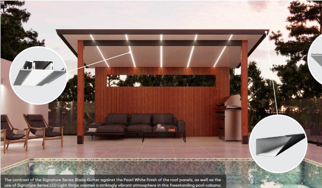 Integrated LED Light Strip for Ambiance