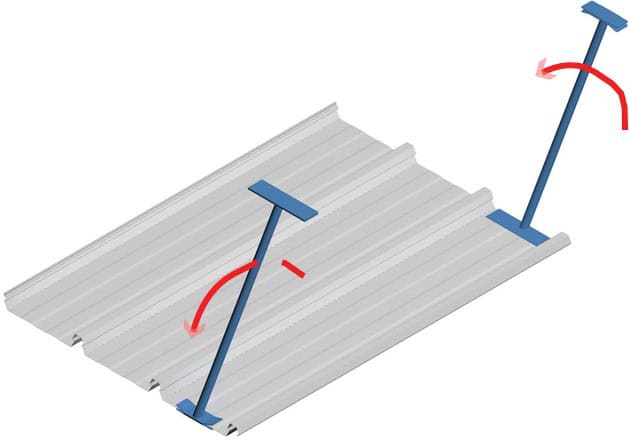 Turn up and turn down Quick-Dek700™ panels