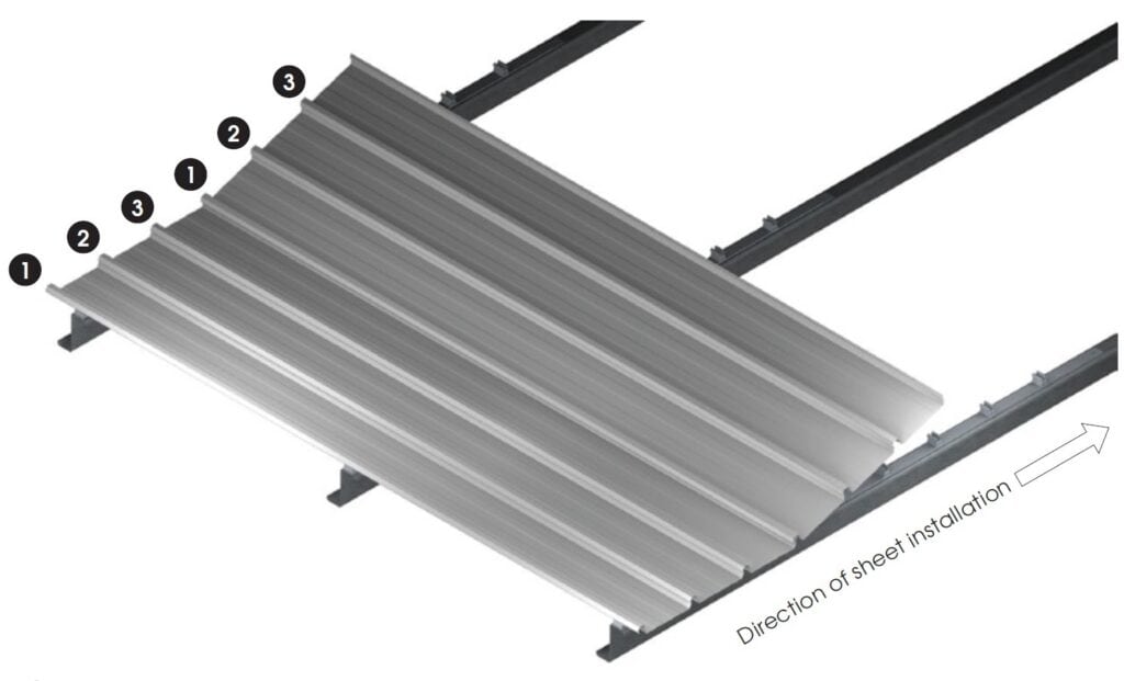 Install all Quick-Deck700™ clips and and sheets