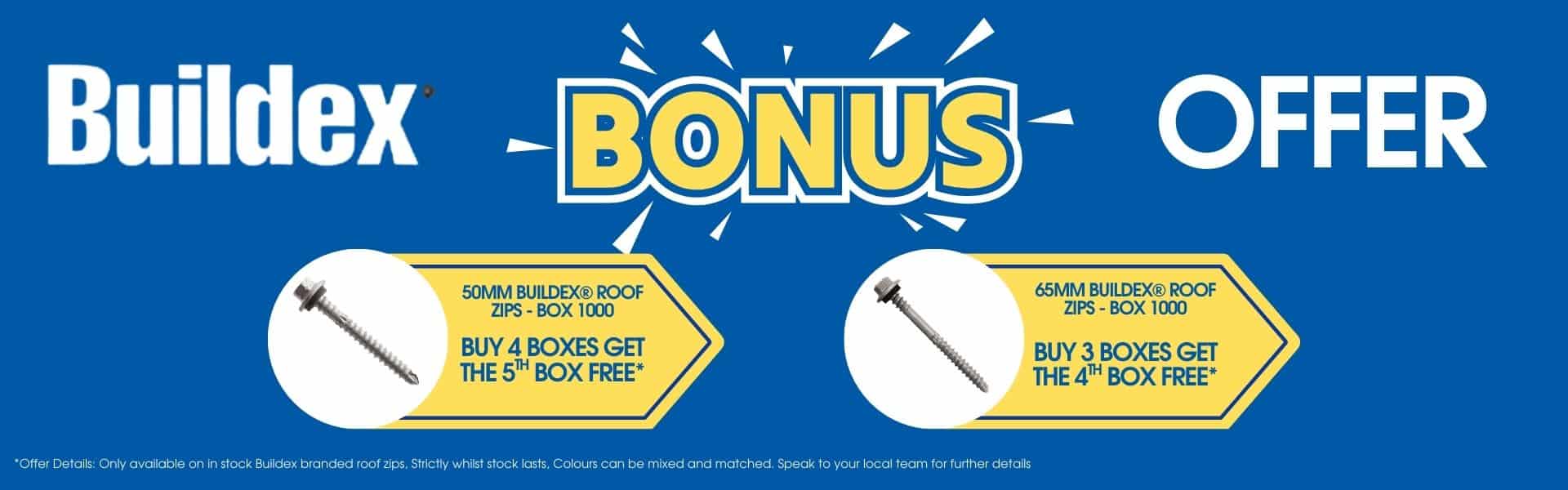 BUILDEX BONUS OFFER